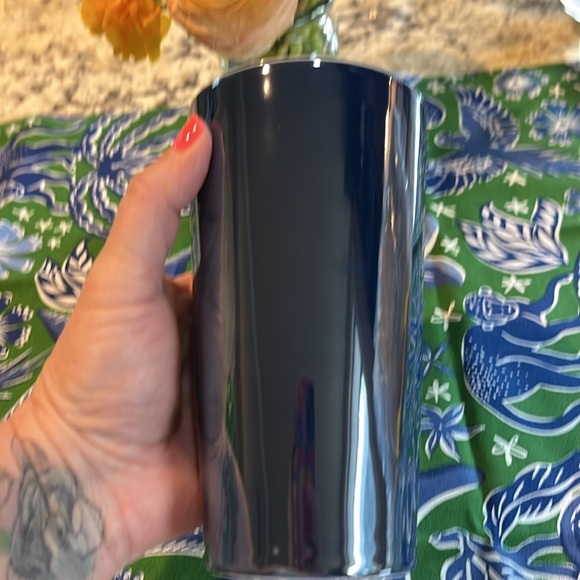 NEW,  Starbucks Holiday 2023 Winter Night Iridescent Blue Ceramic Tumbler, 12 oz - Picture 7 of 7